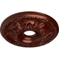 thumbnail image 3 of Ekena Millwork 18"OD x 3 1/2"ID x 2 1/2"P Granada Ceiling Medallion (Fits Canopies up to 6 5/8"), Hand-Painted Antique Copper, 3 of 5