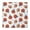 White Background Football, variant on Vintage Baseball Elements Pattern Square Fitted Tablecloth with Elastic Edge,Square Table Cover,Washable Elastic Table Cover for Home Kitchen Party Decor 36"x36"