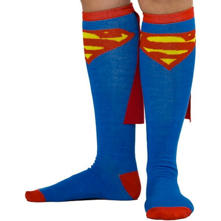 Superman Cape Knee High Socks - One Size