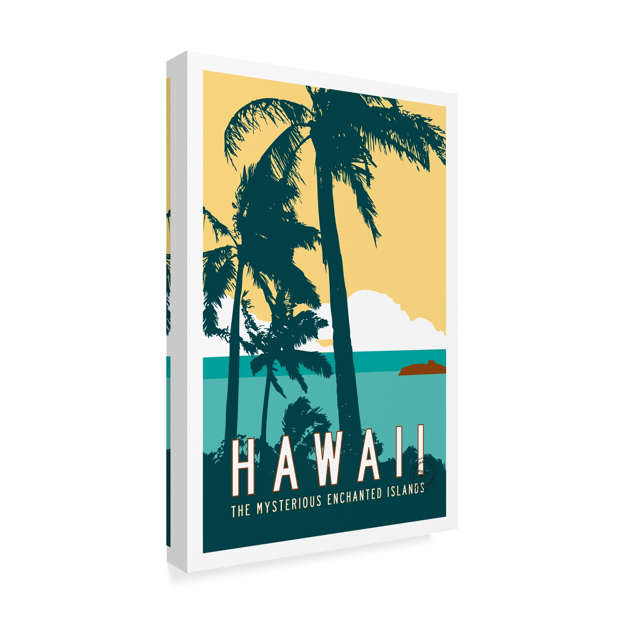 Trademark Fine Art 'Hawaii Travel Poster' Canvas Art by Michael Jon Watt