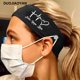 thumbnail image 5 of Diademas para mujer con botones para mascarillas, diadema protectora de orejas para enfermeras, bandas elásticas antideslizantes para el cabello para hacer ejercicio, 5 of 5