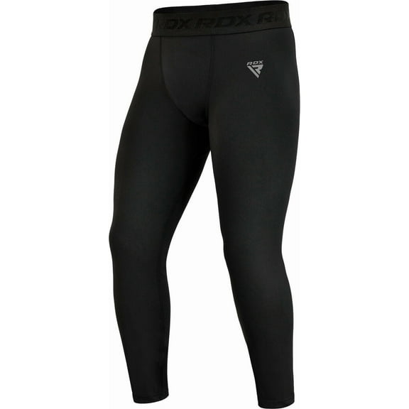 RDX MMA Thermal Compression Trousers, Leggings, Pants with Base Layers, Gym Workout Quick Cool Dry Tights, Perfect for Athletic Training Boxing Cycling Running Fitness Sports, Home Gym Exercises