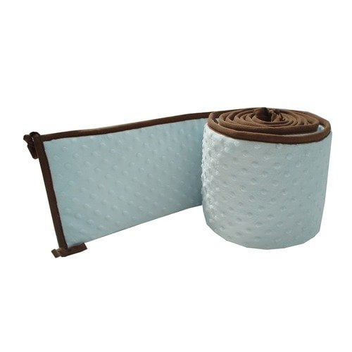 American Baby Company Heavenly Soft Minky Dot Crib Bumper