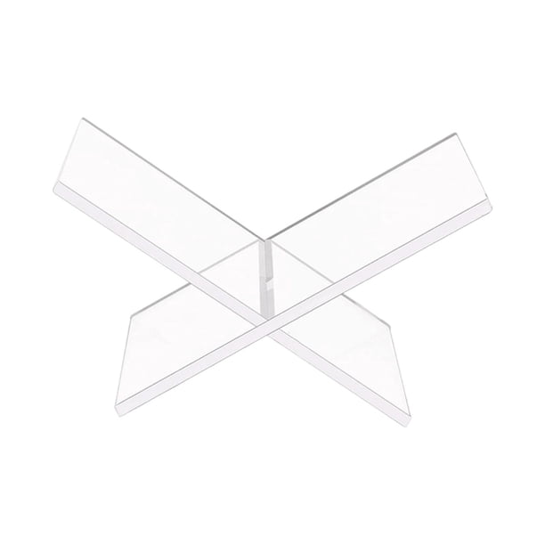 Soporte para libros de acrílico con forma de libro abierto para partituras, ideal para decoración del hogar. Claro