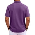 thumbnail image 4 of Men's Polo Shirts Short Sleeve Quick Dry Outdoor Golf Sports Shirts, 4 of 6