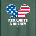 thumbnail image 3 of Disney - Americana - Red White And Mickey - Women's Lightweight French Terry Long Sleeve Shirt, 3 of 5