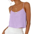 thumbnail image 2 of SROBPTY Womens Tank Tops Solid Cami Round Neck Button Shirts for Casual Use, 2 of 5
