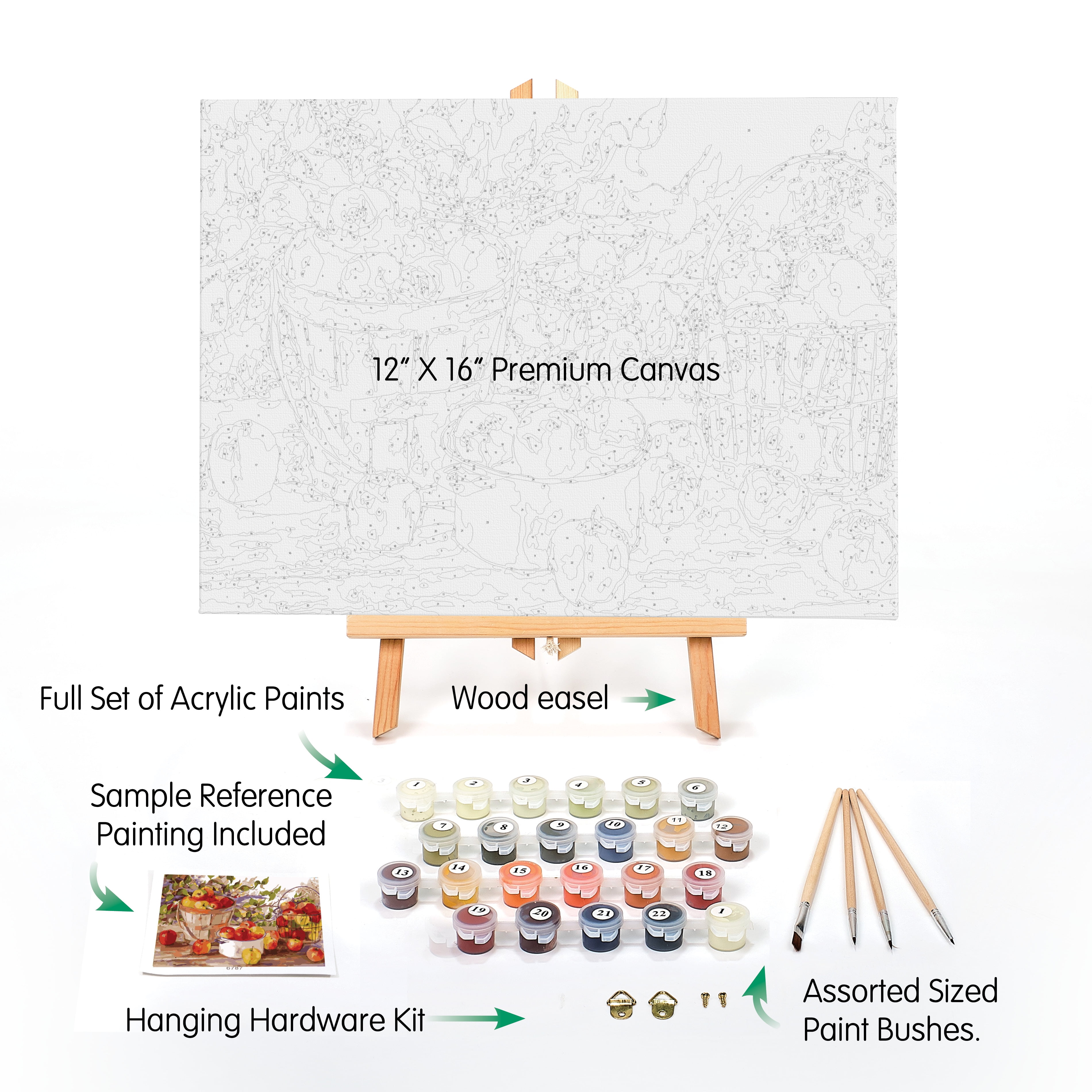Ledgebay Paint by Number for Adults Crafts for Adults (Apple Harvest)