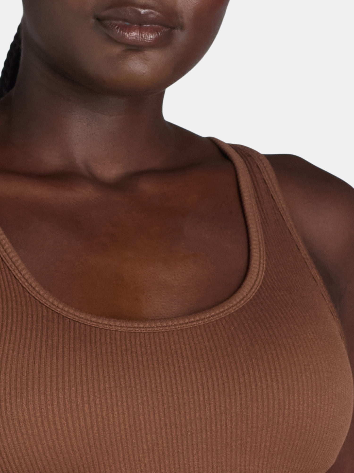 No Boundaries Women's Double Scoop Seamless Bra, Sizes XS-XXXL