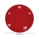thumbnail image 3 of Juego de manteles individuales redondos con forma de corazón | Decoración de mesa para San Valentín, aniversario y boda | Mantel individual de lino resistente al calor de 35 cm para restaurantes, 3 of 6