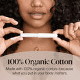 thumbnail image 2 of Cora Compact Applicator Tampons, 100% Organic Cotton, 12 Light/24 Regular/12 Super, 48 Count, 2 of 10