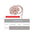 thumbnail image 4 of Women's Flower Waist PU Leather Belt Boho Skinny Rope Floral Dress Belt Dusty Pink One Size, 4 of 6