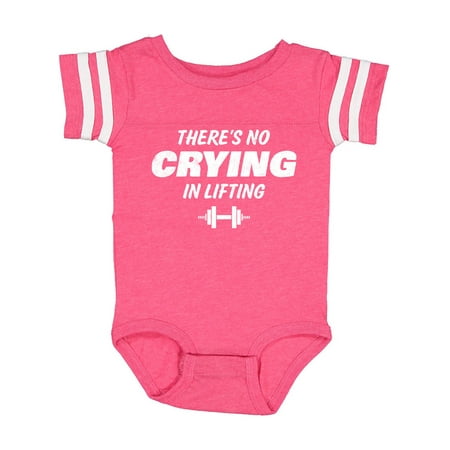 

Inktastic No Crying In Lifting Gift Baby Boy or Baby Girl Bodysuit