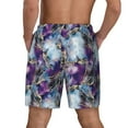 thumbnail image 2 of Rocae Purple Marble Texture for Men's Swim Trunks Quick Dry With Two Side Pockets and One Lined Patch PocketXX-Large, 2 of 9