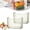 2*Green*L, variant on Crystal Clear Freezer Storage Bins Stackable Plastic Organizer Containers with Handles for Refrigerator Pantry Frozen Food Meat and Vegetables