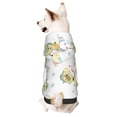 thumbnail image 1 of Fotbe Green Blue Avocado Sudadera con Estampado para Perros Pequeños – Suéter con Capucha para Mascotas, Tela Suave de Forro Polar con Bolsillo-Large, 1 of 7