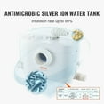thumbnail image 4 of Macerator Pump, 700W, 9600 L/h Flow, 32.8 ft/10 m Head, Macerator Sewerage Sump Pump with 3 Water Inlets for Toilet, Basement, Kitchen, Sink, Shower, Bathtub Waste Water Disposal Upflush Machine, 4 of 11