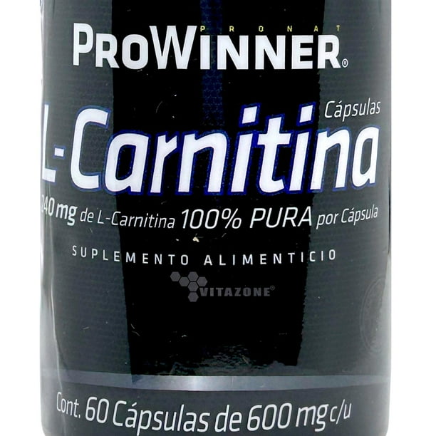 L-Carnitina 600 Mg 60 Cápsulas Prowinner. Prowinner PW-1311