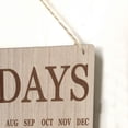thumbnail image 2 of Calendario de cumpleaños Inteprter Madera natural 40x12x0.5 cm, 2 of 6