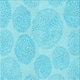 thumbnail image 1 of Ahgly Company Indoor Square Patterned Bright Turquoise Blue Area Rugs, 5' Square, 1 of 6