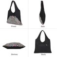 thumbnail image 3 of Bolsos de mano grandes para mujer, bolso de hombro de lona bordado grande, bolso de uso diario., 3 of 4