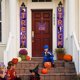 thumbnail image 4 of 6 Piezas Pancarta Reversible de Acción de Gracias Feliz Cosecha de Otoño y Pancarta de Brujas de Truco o Trato de Halloween Cartel Colgante de Porche del Día de Acción de Gracias de Halloween para Decoraciones de Otoño al Aire Libre ER, 4 of 5