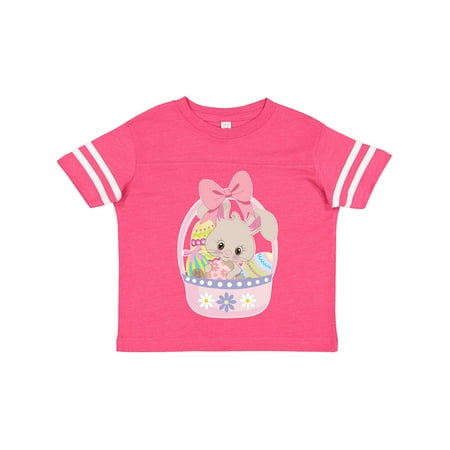 

Inktastic Easter Bunny in Easter Basket with Eggs Gift Toddler Toddler Girl T-Shirt