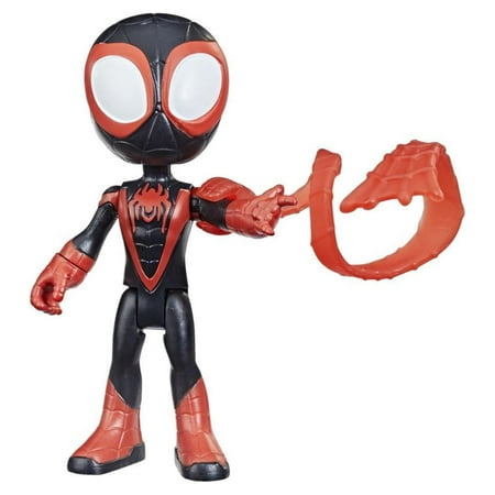 Marvel Spidey and His Amazing Friends Miles Morales Hero Figure, 4-Inch Scale Action Figure And 1 Accessory, For Kids