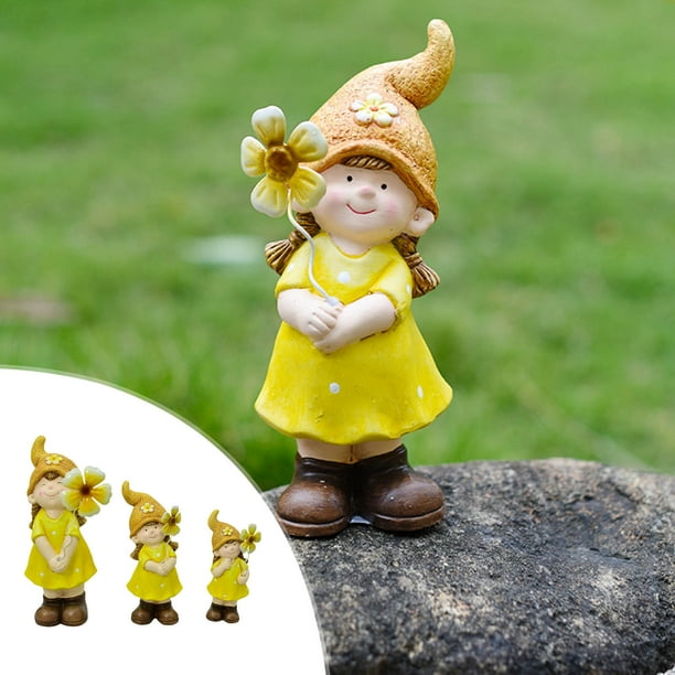 Ganfancp Chica de Cerámica de Tres Piezas Set Perspectiva Ornamento Escritorio Hogar Pequeño Ornamento Lindo Cerámica Artesanía Jardín Creationary Balcón Decoración Rebajas Flash Deals 1X Set de Ador