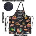 thumbnail image 2 of shiyou-Lord Rings Movie Gifts Second Breakfast Kitchen Apron with Pockets Second Breakfast Club Gift Dinner Supper Apron Gift, 2 of 4
