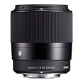 thumbnail image 2 of Lente Sigma 30 mm f/1.4 DC DN para Sony E Mount con mochila, 2 of 8