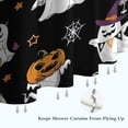 thumbnail image 6 of Black Halloween Ghosts and Pumpkins Shower Curtain 84"x72" ,Bathroom Decorative Shower Curtains Set with 12 Hooks,Modern Waterproof Washable Shower Curtain, 6 of 6