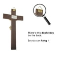 thumbnail image 3 of DurableDelights 9.1" Jesus Crucifix Wall Cross - Handcrafted Resin Wall Hanging Cross, Ideal Christian Wall Art Decor for Home, 3 of 14