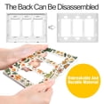 thumbnail image 4 of Yayeee Rocker Switch Wall Plate 2-Gang 4.7"x4.6" Home Decorative Outlet Cover, Leaves Pattern, 4 of 6