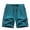 Light Blue, variant on Men's Quick Dry Athletic Shorts - 100% Polyester, Elastic Drawstring Waist, Zipper Pockets & Reflective Strips for Running, Beach & Casual Wear