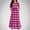 Hot Pink, variant on Kids Girls Long Dress Striped Printed Crewneck Ruffle Short Sleeve Flowy Tiered Maxi Dress with Pockets Summer Casual Loose Swing Dress for 6-12 Years