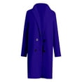 thumbnail image 3 of Ladies' Autumn And Winter Casual Comfortable Fashionable Suit Collar Slim Fit Women's Windbreaker Long Coat Trench Coats for Women 5x Womens Winter Coat Swing Winter Coats for Women Long Sleeve Hooded, 3 of 3