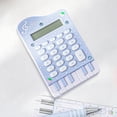thumbnail image 7 of Byujiro Cute Piano-Themed 8-Digit Pocket Calculator, Mini Portable Basic Calculator for Students, Office, School & Daily Math Use, 7 of 7