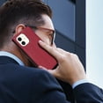 thumbnail image 6 of Dteck Case for iPhone 12 mini, Business Style PU Leather Wallet Folio Case Magnetic Closure Kickstand Full Protection Case Compatible with iPhone 12 mini,Red, 6 of 6