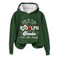thumbnail image 2 of Jusqu'à 50% de Réduction! Aqestyerly Hauts de Noël à Manches Longues pour Femmes Imprimé de Noël Col Rond Pull Ample, 2 of 3