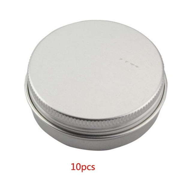 MesaSe 10pcs Metal Tea Leaf Box Screw Top Aluminum Cosmetics Sample Salve Storage Containers
