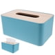 thumbnail image 1 of Porta pañuelos, caja de pañuelos faciales, soporte para tapa, organizador de pañuelos rectangular, 1 of 8