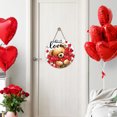 thumbnail image 4 of Xihbxyly Placa de Puerta con Forma de Rosa de San Valentín, Adorable Colgante de Pared de Madera, Artesanía Duradera, Decoración Versátil para El Hogar, Regalo Perfecto para Tus Seres Queridos, Fácil, 4 of 7