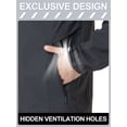 thumbnail image 6 of Men's Jacket Lightweight Waterproof Hooded Rain Jacket Outdoor Raincoat Shell Jacket for Hiking Travel, 6 of 13