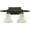 Oiled Bronze, variant on Quorum Lighting Aspen 2-Light Classic Nickel Wall Sconce