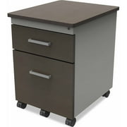 Linea Italia TR738MOC Trento Mobile Box/File Pedestal File With Handles, 17w x 21d x 22-3/4h, Mocha