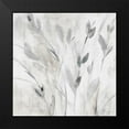 thumbnail image 2 of Loreth, Lanie 20x20 Black Modern Framed Museum Art Print Titled - Gray Misty Leaves Square I, 2 of 5