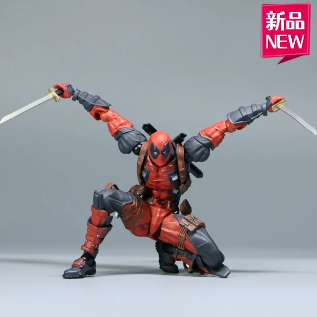 Figura de acción articulada de Deadpool, modelo de Marvel, cabeza intercambiable en caja, juguetes coleccionables de Pvc, 2024, nuevo, 2,0, 15cm, 1/12