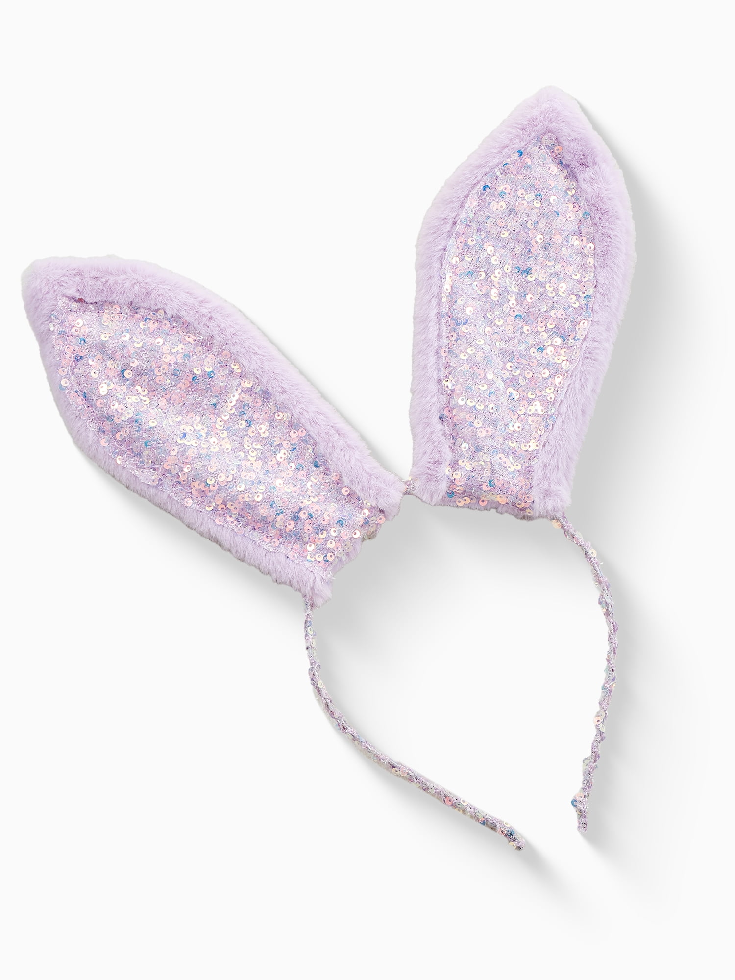 Way to Celebrate Easter Sequin Bunny Ear Headband, Purple, 1 Piece