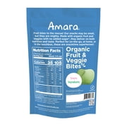Amara Organic Apple Kale Fruit Bites, Baby & Toddler Snacks, No Added Sugar, Stage 3, 0.75 oz Bag